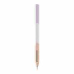 For Apple Pencil 2 LOVE MEI Rainbow Liquid Silicone Protective Pen Case(Purple)