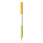 For Apple Pencil 1 LOVE MEI Rainbow Liquid Silicone Protective Pen Case(Yellow)