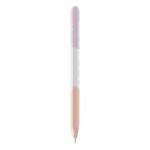 For Apple Pencil 1 LOVE MEI Rainbow Liquid Silicone Protective Pen Case(Purple)
