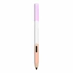 For Samsung Galaxy Tab S6 Lite LOVE MEI Rainbow Liquid Silicone Protective Pen Case(Purple)
