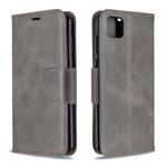 For Huawei Y5P / Honor 9S Retro Lambskin Texture Pure Color Horizontal Flip PU Leather Case with Holder & Card Slots & Wallet & Lanyard(Grey)