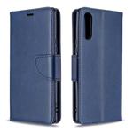 For Sony Xperia L4 Retro Lambskin Texture Pure Color Horizontal Flip PU Leather Case with Holder & Card Slots & Wallet & Lanyard(Blue)