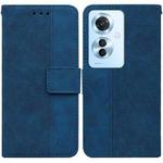 For OPPO F25 Pro 5G Global Geometric Embossed Leather Phone Case(Blue)