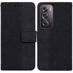 For OPPO Reno12 Pro 5G Global Geometric Embossed Leather Phone Case(Black)