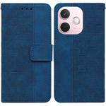 For OPPO A5 Pro 5G Geometric Embossed Leather Phone Case(Blue)
