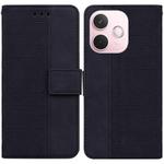 For OPPO A5 Pro 5G Geometric Embossed Leather Phone Case(Black)