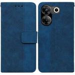 For Tecno Pova Neo 3 Geometric Embossed Leather Phone Case(Blue)