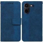 For Tecno Pova 5 Pro Geometric Embossed Leather Phone Case(Blue)