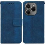 For Tecno Spark 20 Pro Geometric Embossed Leather Phone Case(Blue)