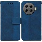 For Tecno Spark 20 Pro+ 4G Geometric Embossed Leather Phone Case(Blue)