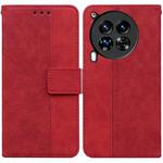 For Tecno Camon 30 Premier 5G Geometric Embossed Leather Phone Case(Red)