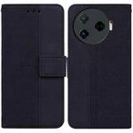 For Tecno Camon 30 Pro CL8 Geometric Embossed Leather Phone Case(Black)