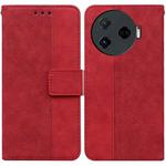 For Tecno Camon 30 Pro CL8 Geometric Embossed Leather Phone Case(Red)