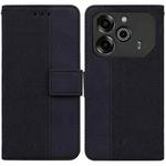For Tecno Pova 6 Pro / Pova 6 Geometric Embossed Leather Phone Case(Black)