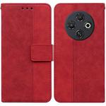 For Tecno Spark 30C Geometric Embossed Leather Phone Case(Red)