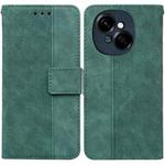 For Tecno Spark Go 1 / Pop 9 Pro Geometric Embossed Leather Phone Case(Green)