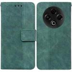 For Tecno Spark 30 4G Geometric Embossed Leather Phone Case(Green)