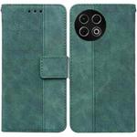 For Tecno Spark 30 Pro Geometric Embossed Leather Phone Case(Green)