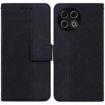 For Tecno Spark 30 Pro Geometric Embossed Leather Phone Case(Black)