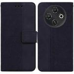 For Tecno Pop 9 5G / Spark 30C 5G Geometric Embossed Leather Phone Case(Black)