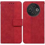 For Tecno Pop 9 5G / Spark 30C 5G Geometric Embossed Leather Phone Case(Red)