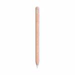 For Apple Pencil 2 LOVE MEI Frosted Leather Texture Silicone Protective Pen Case(Pink)
