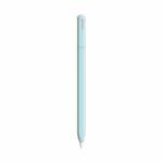 For Apple Pencil 2 LOVE MEI Frosted Leather Texture Silicone Protective Pen Case(Blue)