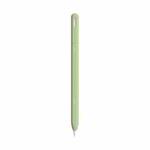 For Apple Pencil 2 LOVE MEI Frosted Leather Texture Silicone Protective Pen Case(Green)