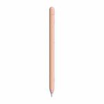 For Apple Pencil 1 LOVE MEI Frosted Leather Texture Silicone Protective Pen Case(Pink)