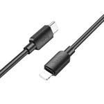 hoco X96 Hyper1m  PD20W USB-C / Type-C to 8 Pin Charging Data Cable(Black)