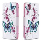 For Huawei Y5P / Honor 9S Colored Drawing Pattern Horizontal Flip Leather Case with Holder & Card Slots & Wallet(Peach Blossom and Butterfly)