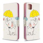 For Huawei Y5P / Honor 9S Colored Drawing Pattern Horizontal Flip Leather Case with Holder & Card Slots & Wallet(Elephant)