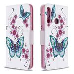 For Huawei Y6P Colored Drawing Pattern Horizontal Flip Leather Case with Holder & Card Slots & Wallet(Butterflies)