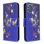 For Huawei Honor 9A Colored Drawing Pattern Horizontal Flip Leather Case with Holder & Card Slots & Wallet(Purple Butterfly)