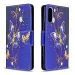 For Sony Xperia L4 Colored Drawing Pattern Horizontal Flip Leather Case with Holder & Card Slots & Wallet(Purple Butterfly)
