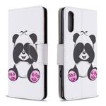 For Sony Xperia L4 Colored Drawing Pattern Horizontal Flip Leather Case with Holder & Card Slots & Wallet(Panda)