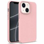 For iPhone 15 Plus Starry Series Shockproof Straw Material + TPU Protective Case(Pink)