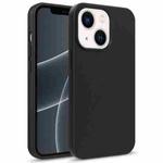 For iPhone 15 Plus Starry Series Shockproof Straw Material + TPU Protective Case(Black)