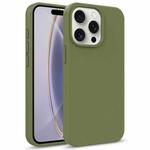 For iPhone 16 Pro Max Starry Series Shockproof Straw Material + TPU Protective Case(Army Green)