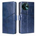 For vivo Y38 5G / T3x Global Geometric Stitching Leather Phone Case(Blue)