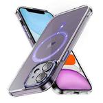 For iPhone 11 Airbag Shockproof MagSafe Phone Case(Light Purple)