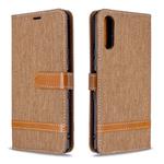For Sony Xperia L4 Color Matching Denim Texture Horizontal Flip Leather Case with Holder & Card Slots & Wallet & Lanyard(Brown)