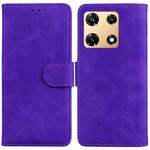 For Infinix Note 30 Pro Skin Feel Pure Color Flip Leather Phone Case(Purple)