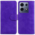 For Infinix Note 30 VIP Skin Feel Pure Color Flip Leather Phone Case(Purple)