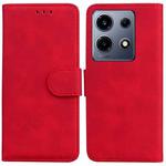 For Infinix Note 30 VIP Skin Feel Pure Color Flip Leather Phone Case(Red)