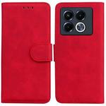 For Infinix Note 40 5G Skin Feel Pure Color Flip Leather Phone Case(Red)