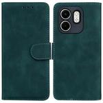 For Infinix Hot 50i / Smart 9 Skin Feel Pure Color Flip Leather Phone Case(Green)