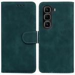 For Infinix Hot 50 Pro+ 4G Skin Feel Pure Color Flip Leather Phone Case(Green)
