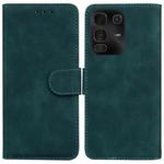 For Infinix Note 50 Pro+ Skin Feel Pure Color Flip Leather Phone Case(Green)