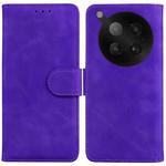 For Infinix Zero 40 4G / 5G Skin Feel Pure Color Flip Leather Phone Case(Purple)